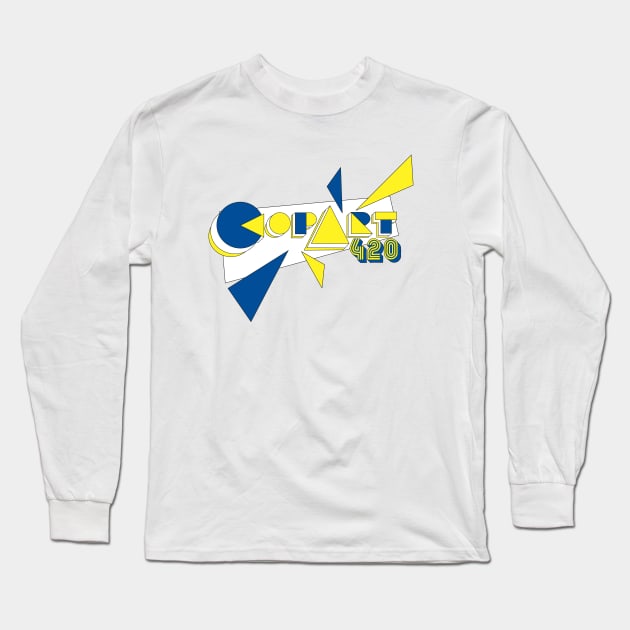 CopArt420 Logo. Leeds United Colours Long Sleeve T-Shirt by copart420